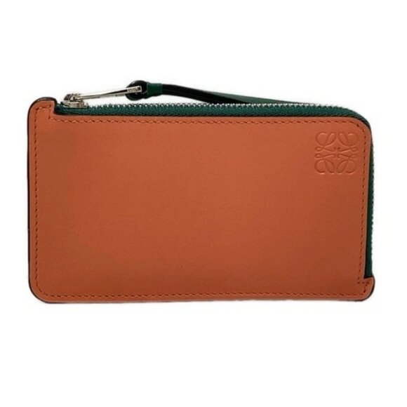 Loewe Handbags - LOEWE - Coral Light Blue Blue Leather Coin Case